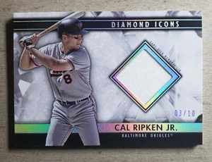 2019 Topps Diamond Icons Cal Ripken Jr. Jersey Relic /10 Baltimore Orioles - Picture 1 of 2
