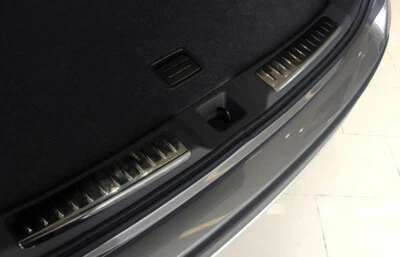 Black Titanium Rear Inner Bumper Sill Guard Plate Fits Infiniti QX50 2019-2025 - Image 1 of 4