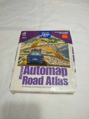 Vintage NOS 95' Microsoft Home Automap Road Atlas 3.5" Disk SEALED - Image 1 of 4