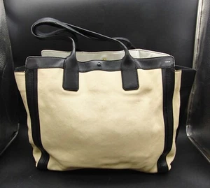 Borsa a mano grande See by Chloé in pelle nera e crema per viaggiare - Foto 1 di 10