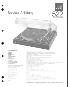 Doppio Manuale di Servizio per Phono 522 Copy - Foto 1 di 1