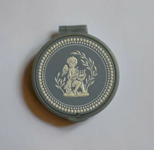 Vintage Avon Charisma Avon Shire Blue Cherub Fragrance Compact Mostly Full N.Y - Picture 1 of 5