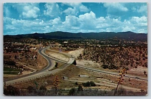 Prescott Arizona Aerial View Highway Mile High City Central AZ Postcard - Picture 1 of 2