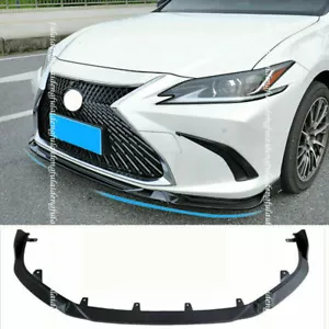 Glossy Black Front Bumper Splitter Lip Guard Trim For Lexus ES350/300H 2019-2022 - Picture 1 of 7