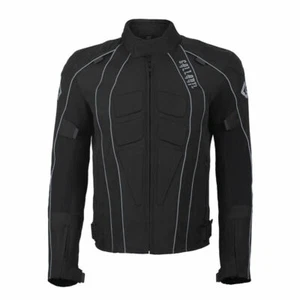0860 Mens Fabric Textile Armoured Motorcycle Jacket Biker Double Lining - Picture 1 of 4
