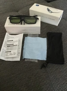 Aktive 3D-Brille USB Wiederaufladbar 2 Stück NEU OVP - Zdjęcie 1 z 6