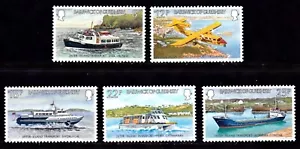 GUERNSEY #227-231 MNH INTERISLAND TRANSPORTATION - Foto 1 di 1