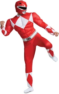 Disguise Red Ranger Classic Muscle Adult 42-46 - Bild 1 von 8