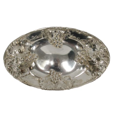 DE COLECCIÓN PLATA ESTERLINA BIRKS COMPANY VICTORIAN UVA VID POSTRE PLATO PARA SERVIR Foto 1 de 4