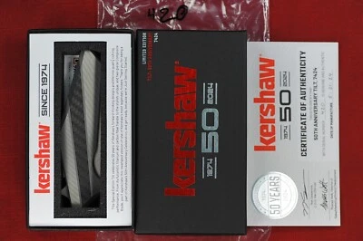 Kershaw Tilt - 50th Anniversary Limited Edition #420 14C28N/CruWear Blade, CF/Ti - Image 1 of 4