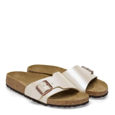 BIRKENSTOCK CATALINA GRACEFUL PEARL WHITE MEDIUM/SCHMALE WEITE DAMEN SANDALEN - Bild 1 von 4