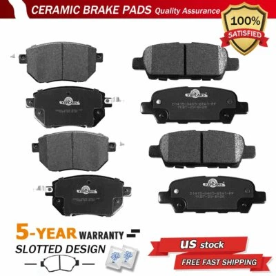 Pastilla de freno de cerámica de disco delantero y trasero para Nissan Máxima 2003-2012 Murano 2004-2008 Foto 1 de 4