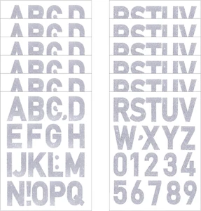 246 Pieces Large Glitter Letter Stickers 2 Inch Self Adhesive Big Font Alphabet - Picture 1 of 7