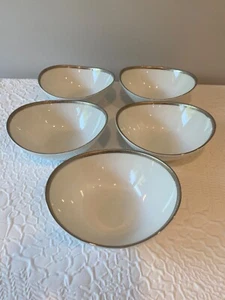 Charter Club Grand Buffet Platinum ~ fünf ovale elliptische Schalen - Bild 1 von 8