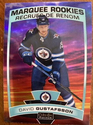 19-20 UD O-Pee-Chee Platinum Sunset Marquee Rookies 157 David Gustafsson - Image 1 of 2
