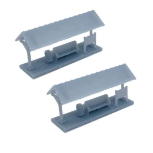 Outland Models paisaje ferroviario plataforma de espera para pasajeros pequeños 1:220 - Imagen 1 de 2