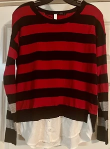 Kenzie klassischer Pullover Lagenlook Gr. S Langarm Strickpullover Bluse - Bild 1 von 8