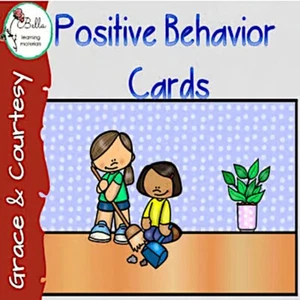 Tarjetas de comportamiento positivo Montessori gracia y cortesía - Imagen 1 de 2