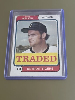 1974 TOPPS TRADED #612T Luke Walker Detroit Tigers - Image 1 of 2