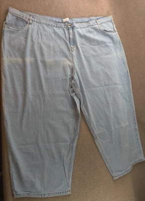 Jeans jeans Venezia feminino pequeno plus size 44WP Lane Bryant perna reta 60x28 - Imagem 1 de 4