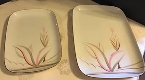 Winfield China California USA MCM Dragon Flower (2) Rectangular Serving Platters - Bild 1 von 12