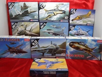 LOTTO 10 AEREI ACADEMY DA ASSEMBLARE NUOVI IN SCALA 1/144 AVIAZIONE MILITARE - Immagine 1 di 4