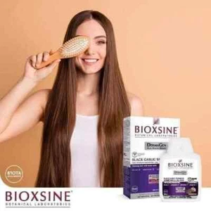Bioxsine Vegan Women Men Shampoo Black Garlic Against Hair Loss 300ml - Picture 1 of 9