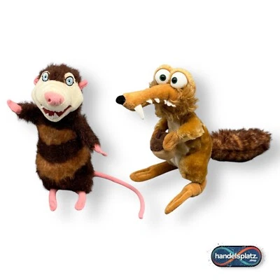 Ice Age 2 Plüschtiere Scrat 21 cm & Crash Eddie 25 cm - Kuscheltier Film 2005 - Bild 1 von 4