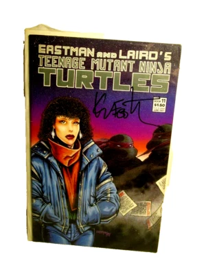 SIGNED AUTOGRAPHED TEENAGE MUTANT NINJA TURTLES # 11 TMNT Eastman Mirage - Image 1 of 3
