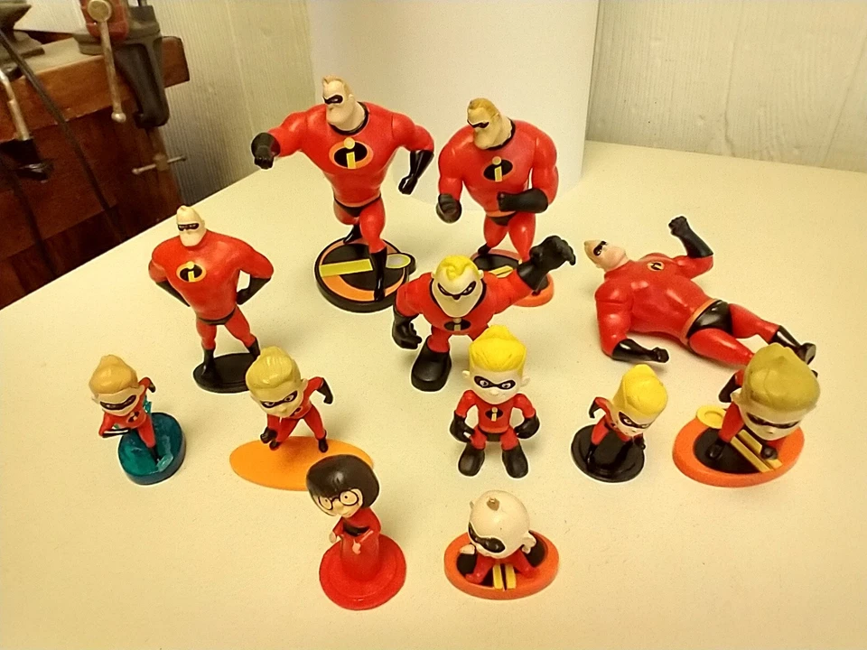 Disney Pixar Incredibles Лот из 12 Dash Mr.Incredible Jack Jack и многое другое. 4/2/23 - Изображение 1 из 1