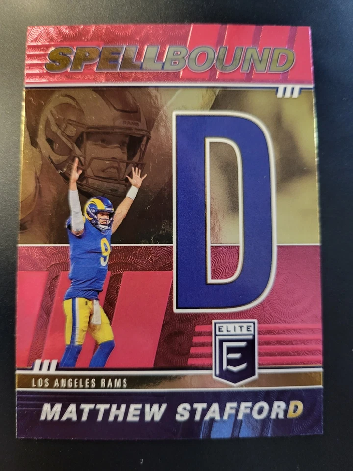 2022 Elite Matthew Stafford SPELLBOUND D PINK card #SB-ms8 - Image 1 of 2