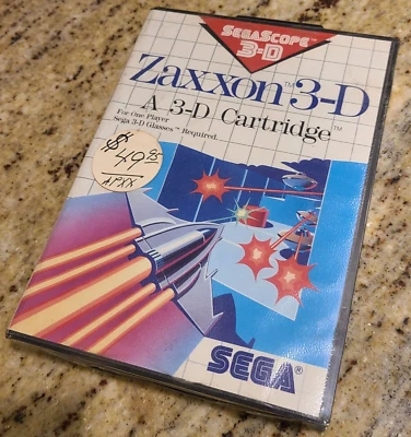 New Sealed Zaxxon 3-D Sega Scope Master System, 1988, Action/Shooter Game - Image 1 of 4