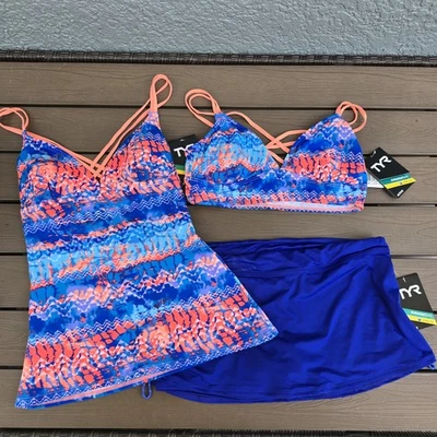 Bralet y camiseta sin mangas TYR Emerald Lake Brooke para mujer con falda real talla L nuevo *marcas Foto 1 de 4