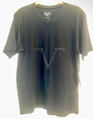 Camiseta para hombre Italia 19v69 negra Bling M nueva con etiquetas Foto 1 de 4