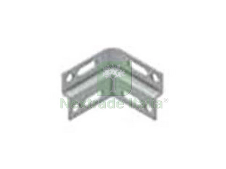 1PZ STAFFA DI FISSAGGIO UNIVERSALE AD ANGOLO MM.100 L.X49 H.: - Immagine 1 di 1