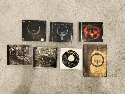 Vintage Quake Lot of PC Games Quake Mission Pack 1 2 Quake 2 Mission Q!Zone - Image 1 of 4