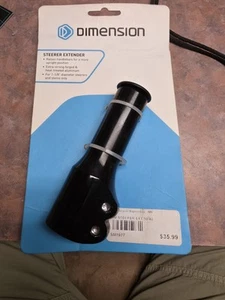 Dimension Steerer Extender 2 Black 1 1/8 Threadless. Part #TD3418B-D - Picture 1 of 4