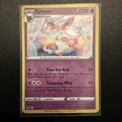 Sylveon SWSH211 Sword & Shield Holo Rare Black Star Promo Pokemon Card * New * - Image 1 of 2