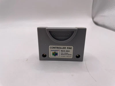 100% Originale Nintendo N64 Memory Pak Pack Completamente Funzionante Nus-004 - Immagine 1 di 4