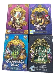 Ever After High Books Lot of 4 Hardcover Shannon Hale Little Brown - Foto 1 di 3