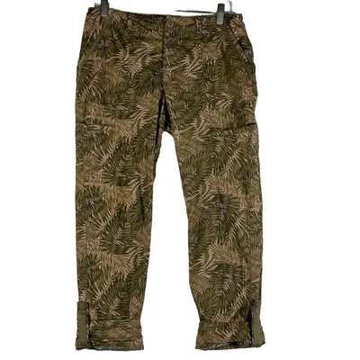 Democracy Cropped Pants Women's Size 6 Flex-ellent Roll Tab Crop Camouflage - Image 1 of 4