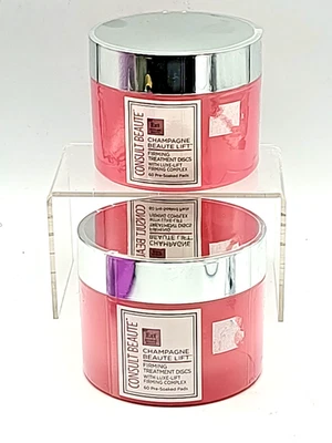 NUEVOS 2 frascos/120 almohadillas ~ discos de tratamiento reafirmantes de elevación de belleza Beaute Champagne de consulta Beaute Foto 1 de 4