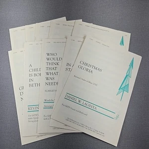 GIA Christmas Choir Sheet Music Lot 10 Sacred Church Choral Christmas Gloria - Picture 1 of 24