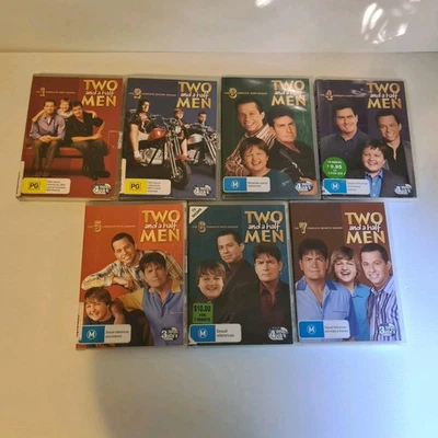 Two and a Half Men DVD TV Series Season 1 - 7 Region 4 Charlie Sheen - Image 1 of 4
