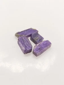 4 Purple Charoite Slices – Polished Beauty – 69ct Total - Picture 1 of 6