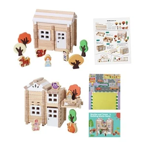 Wooden Building Blocks Set Construction Building Interaction Stacking Block Toy - Picture 1 of 12
