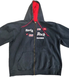 Sudadera con Capucha Cremallera Completa Y2k Hard Rock Café Atlantic C Talla 2XL Grunge - Imagen 1 de 14