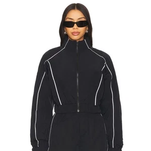 Alo Motivate Full Zip Track Jacket in Black & White size small (New with Tags) - Picture 1 of 9