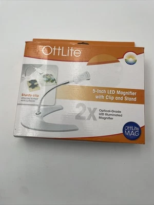 OttLite 5" LED Magnifier w/Clip & Stand #MG016INT5 - Image 1 of 2