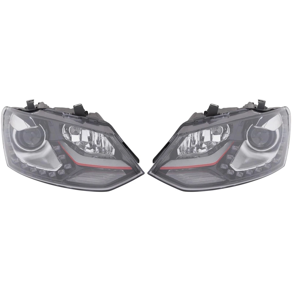 DIEDERICHS Juego de faros principales para VW Polo hatchback (6R1, 6C1)